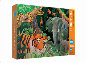 Save the planet. The jungle. 220 piece puzzle by Enrico Lorenzi, Ester Tomè