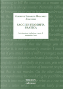 Saggi di filosofia pratica by Gertrude Elisabeth Margaret Anscombe