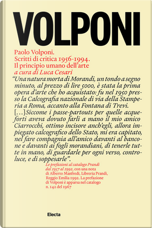 Paolo Volponi. Scritti di critica 1956-1994. Il principio umano dell'arte
