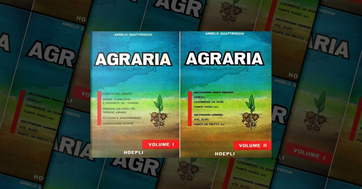 Agraria by Angelo Quattrocchi, Hoepli, Paperback Anobii