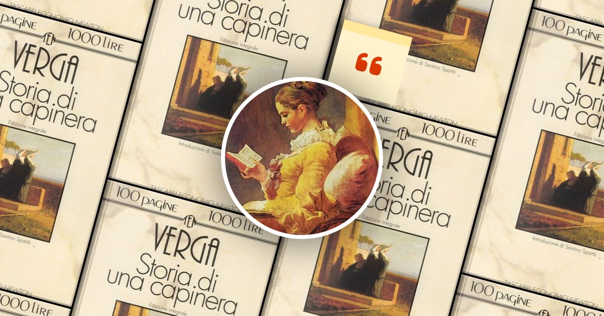 Cita de Storia di una capinera, de Giovanni Verga, enviada por Sara - Anobii